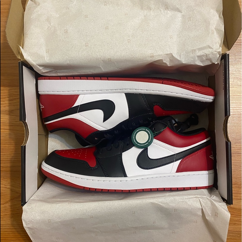 Jordan 1 Low Bred Toe